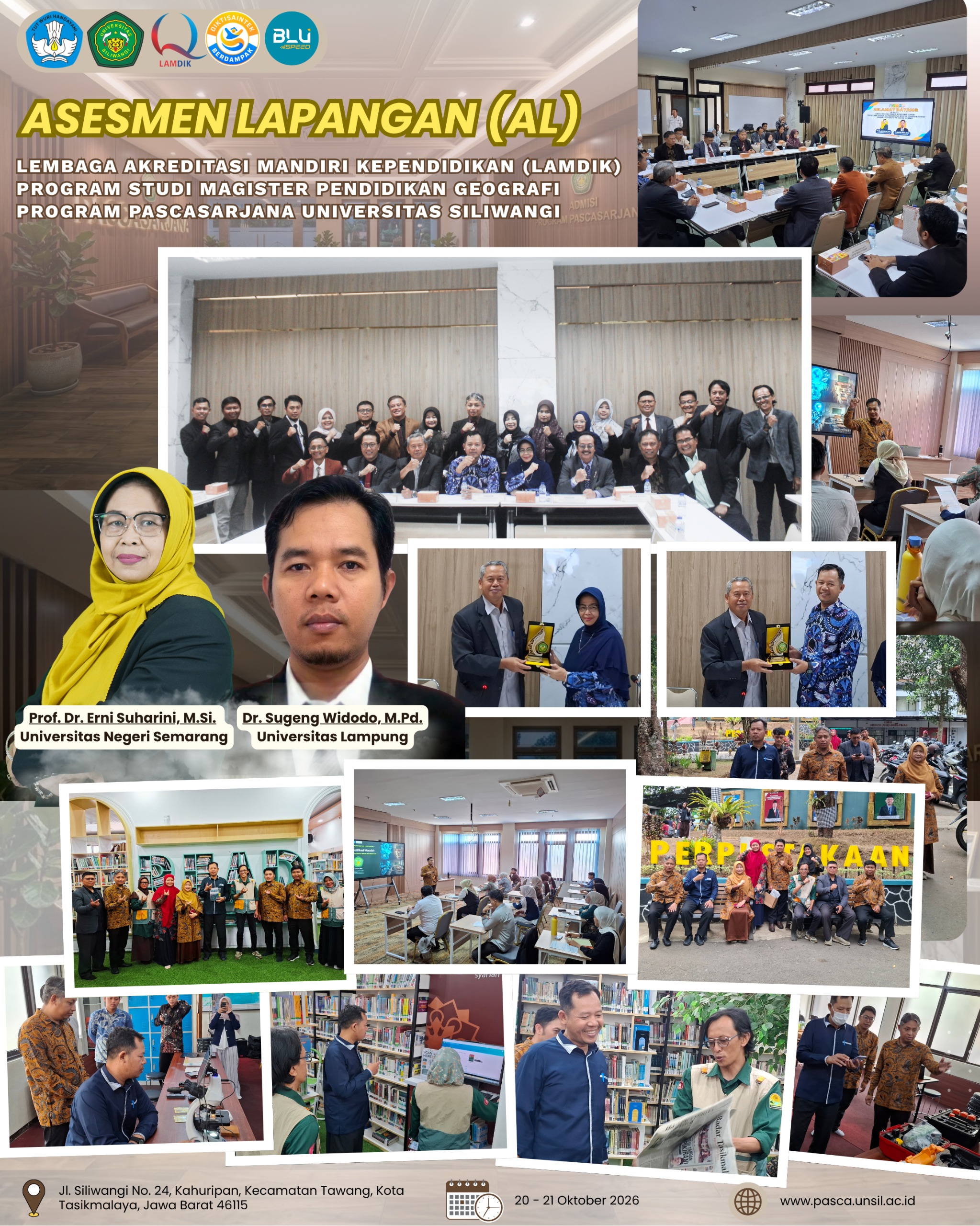 Program Studi Magister Pendidikan Geografi Universitas Siliwangi Laksanakan Asesmen Lapangan LAMDIK
